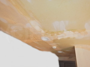リビング天井壁紙下地防カビ施工