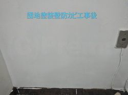 団地塗装壁プレモ防カビ工事後