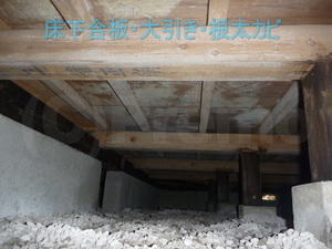 床下木材合板カビ