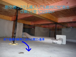 熱交換システムを導入した床下基礎内断熱工法