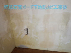 壁紙石膏ボードプレモ防カビ工事