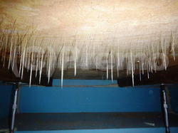 床下基礎内断熱工法の高い湿度で発生したカビ
