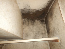 壁と梁の間の天井結露カビ
